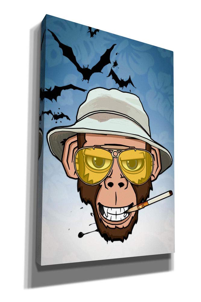 Cortesi Home 'Monkey Business in Las Vegas' by Nicklas Gustafsson, Canvas Wall Art, 12"x18" - Image 2